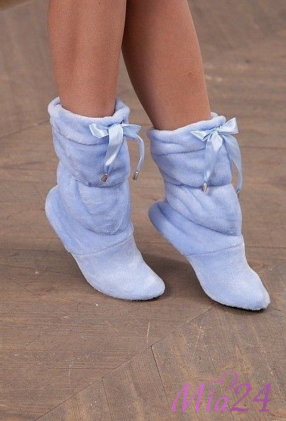 6 Сапожки домашние "Cleo" голубой