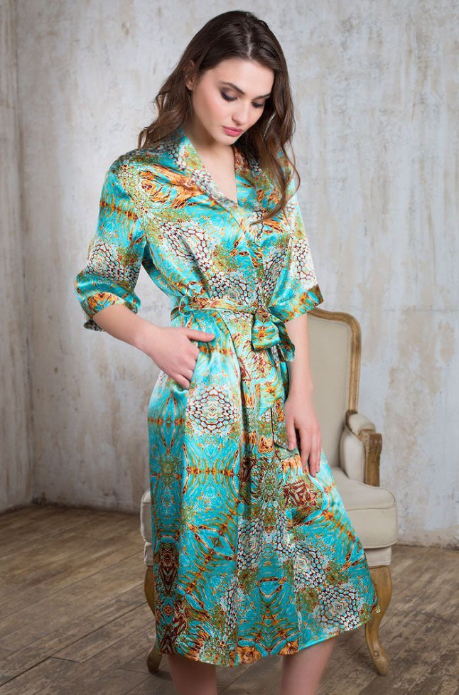 Халат шелковый Mia-Mia "Adriana" 15109