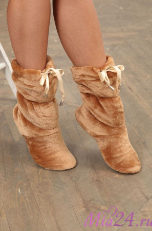 6 Сапожки домашние "Cleo" коричневый