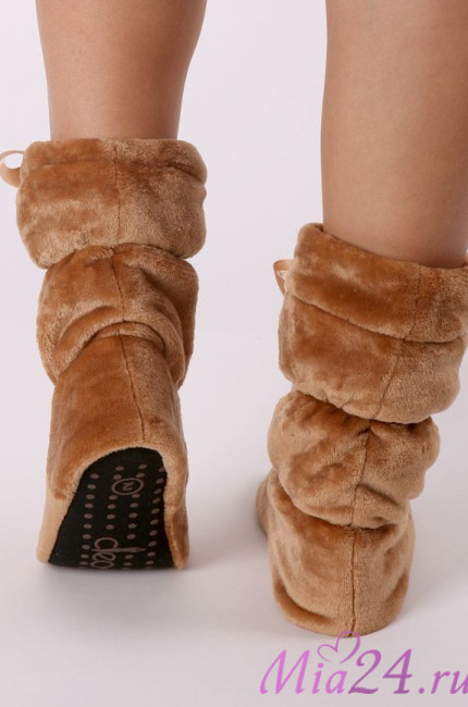 6 Сапожки домашние "Cleo" коричневый