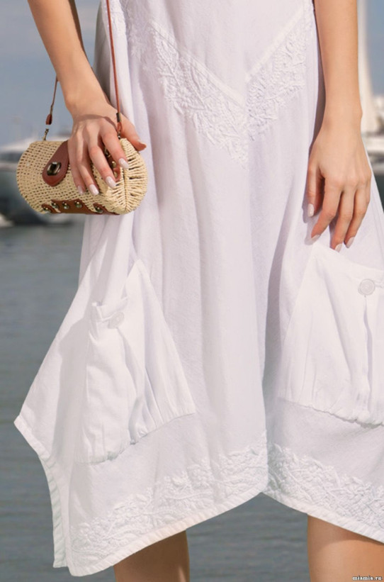 Длинная женская туника из хлопка "Santa-Monica" 6887