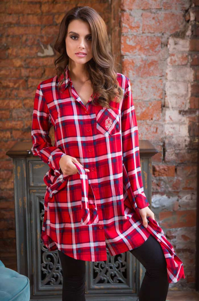 Туника домашняя женская Mia-Mia "Davina"16253 красный