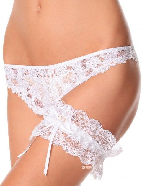 Кружевная подвязка Sielei "Basic Lace" 1905 белый