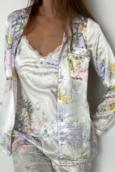 Комплект-тройка домашний шелковый Mia-Amore "Lilianna" 3256