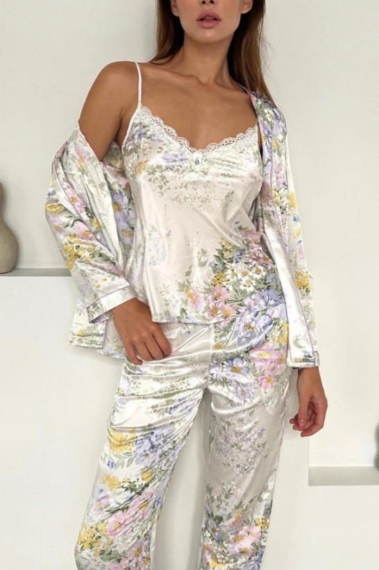 Комплект-тройка домашний шелковый Mia-Amore "Lilianna" 3256