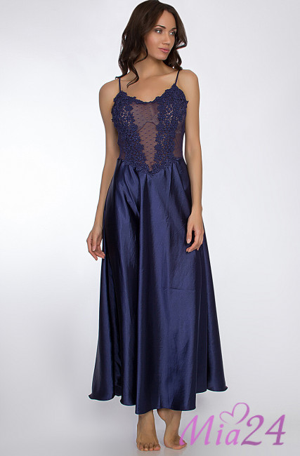 Сорочка женская длинная Mia-Mia "Sevilla" 17035 синий