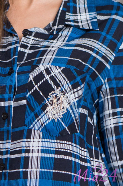 Туника домашняя женская Mia-Mia "Davina"16253 синий Туника домашняя женская Mia-Mia "Davina"16253 синий