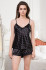 Пижама женская с шортами Mia-Mella "Clever" 8942 черный Пижама женская с шортами Mia-Mella "Clever" 8942 черный