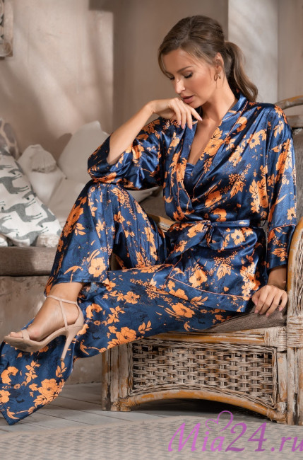 Комплект-тройка женский шелковый Mia-Amore "Qiara" 3826