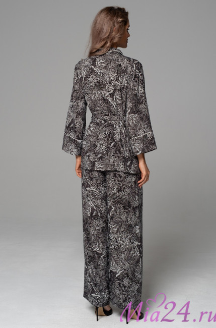 Комплект домашний женский Mia-Amore Joline 5587 - жакет и брюки палаццо