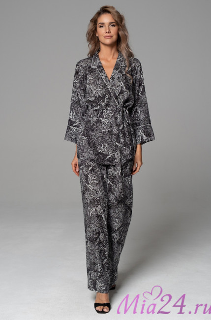 Комплект домашний женский Mia-Amore Joline 5587 - жакет и брюки палаццо