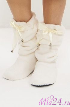3-1203 Сапожки домашние "Cleo" молочный