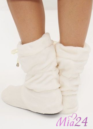 3-1203 Сапожки домашние "Cleo" молочный