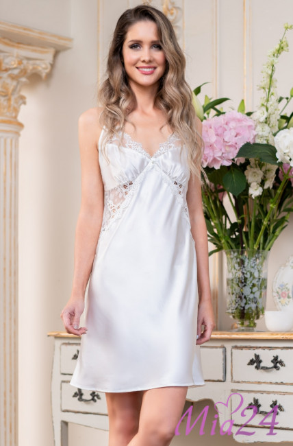 Сорочка шелковая Mia-Amore "Edita" 3671 белый Сорочка шелковая Mia-Amore "Edita" 3671 белый