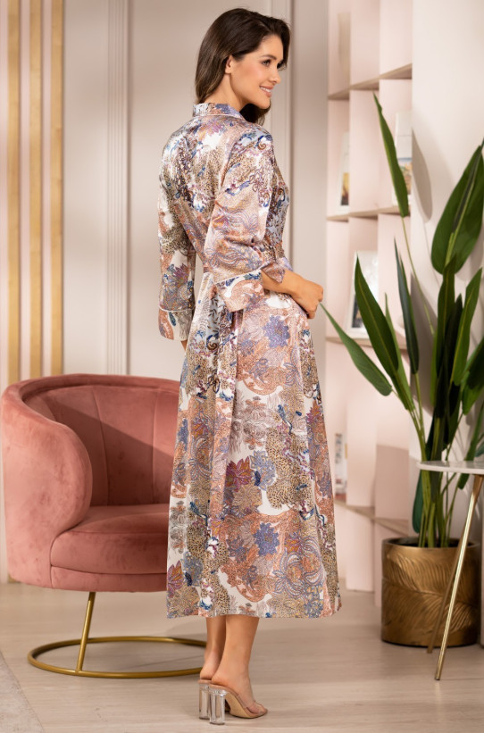 Халат женский шелковый длинный Mia-Amore "Mia" 3869