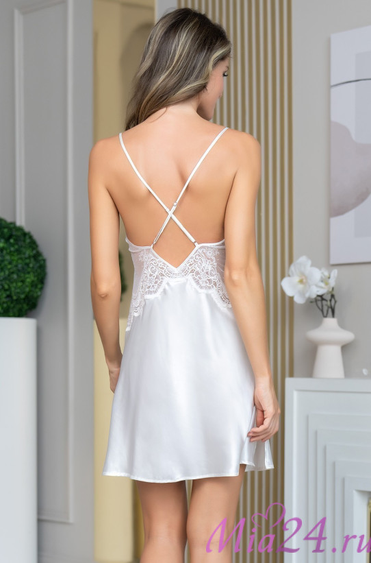 Сорочка женская шелковая Mia-Amore "Aurelia" 3890 белый