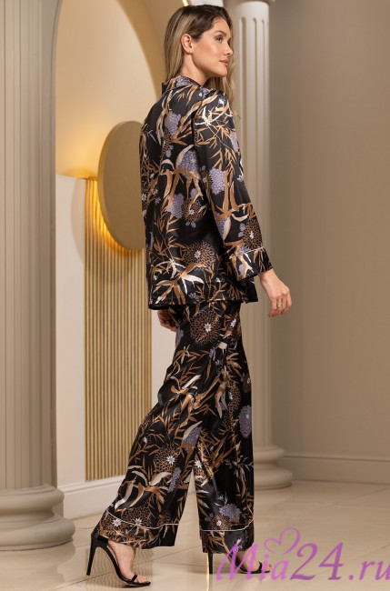 Комплект домашний женский рубашка+брюки Mia-Amore "Sabina" 4159