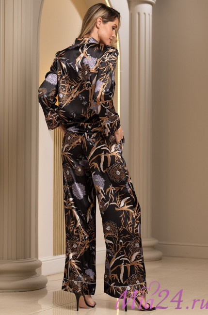 Комплект домашний женский рубашка+брюки Mia-Amore "Sabina" 4159