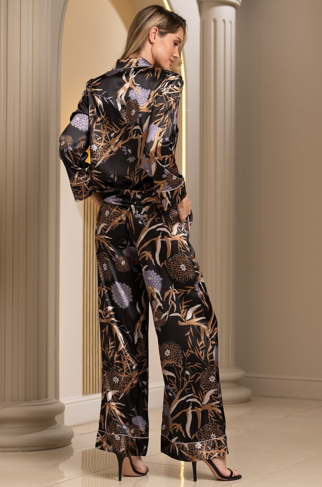 Комплект домашний женский рубашка+брюки Mia-Amore "Sabina" 4159