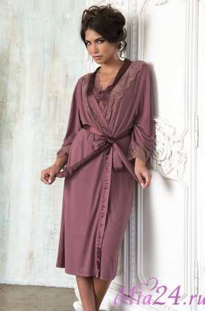 6217 Халат женский "Lora"  kakao