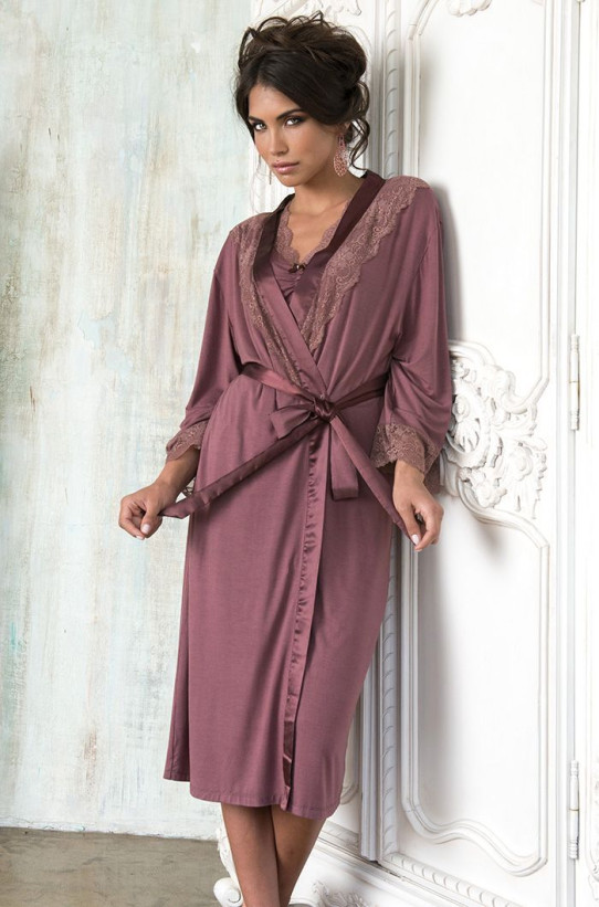 6217 Халат женский "Lora"  kakao