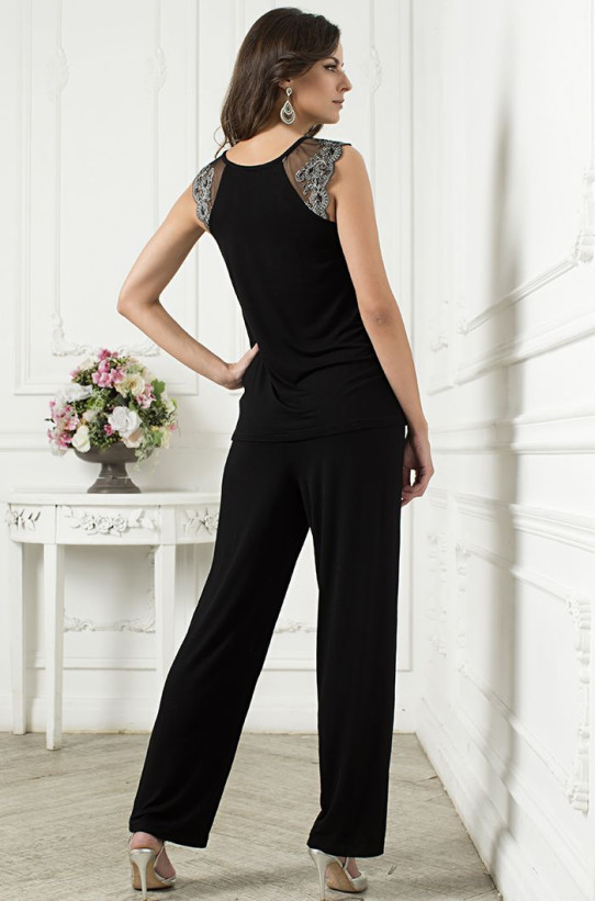 Комплект домашний женский с брюками Mia-Amore Nuar 6242 черный