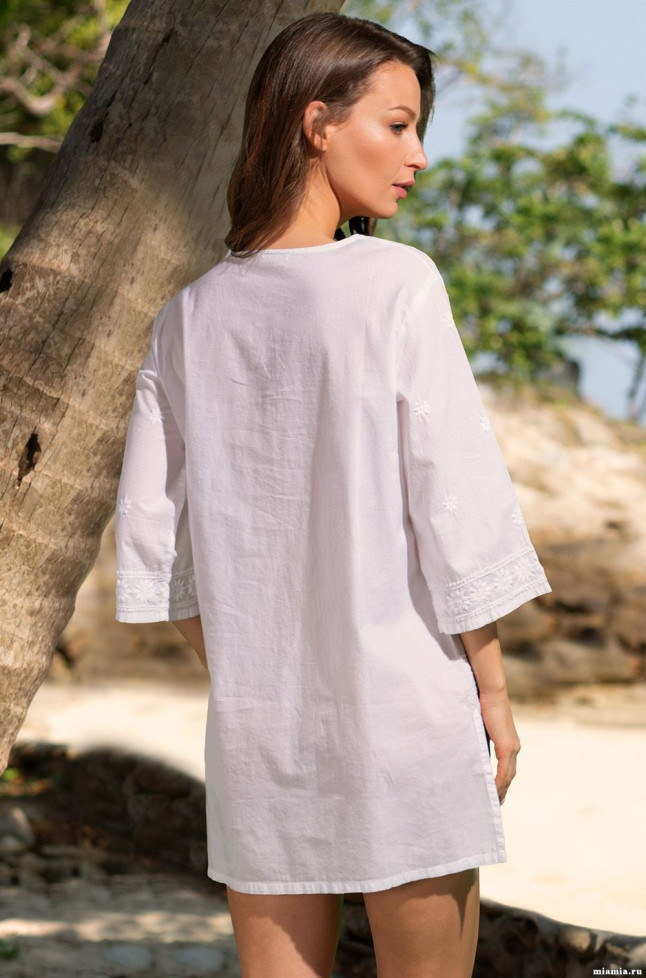 Туника короткая женская из хлопка Mia-Amore "Santa-Monica" 6880