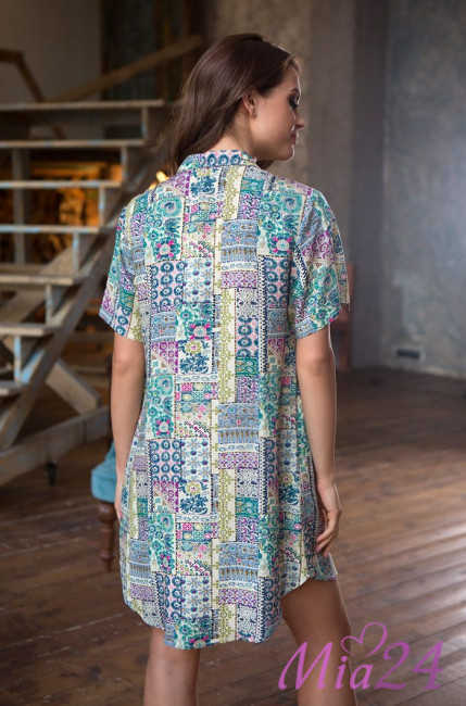 Туника женская из вискозы Mia-Mia "Daniella" 16206 зеленый