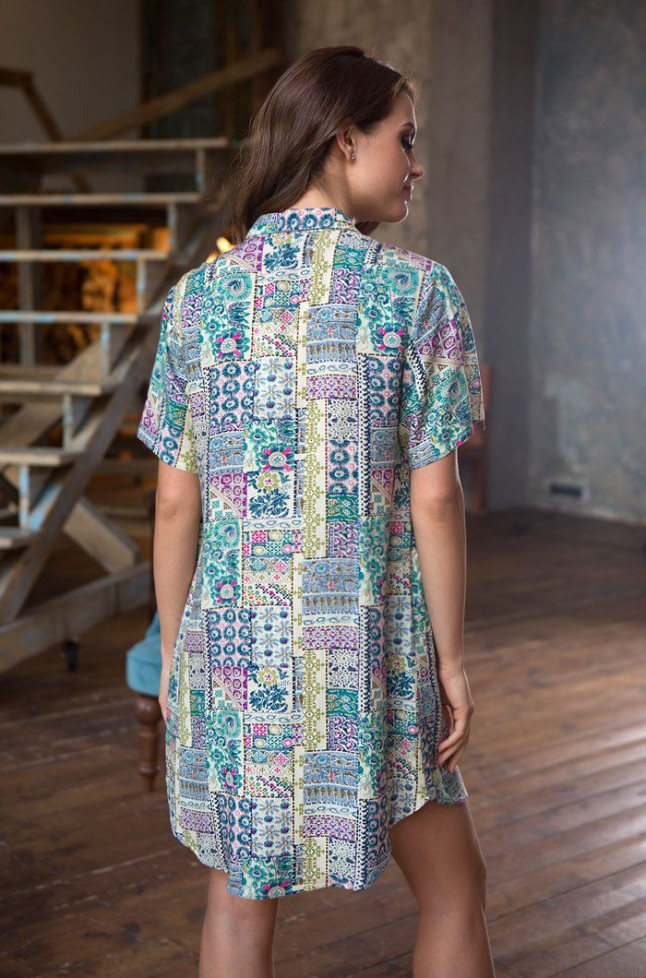 Туника женская из вискозы Mia-Mia "Daniella" 16206 зеленый