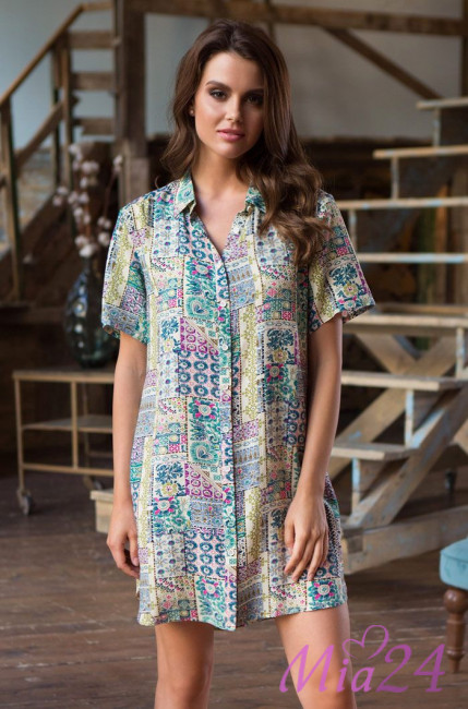 Туника женская из вискозы Mia-Mia "Daniella" 16206 зеленый