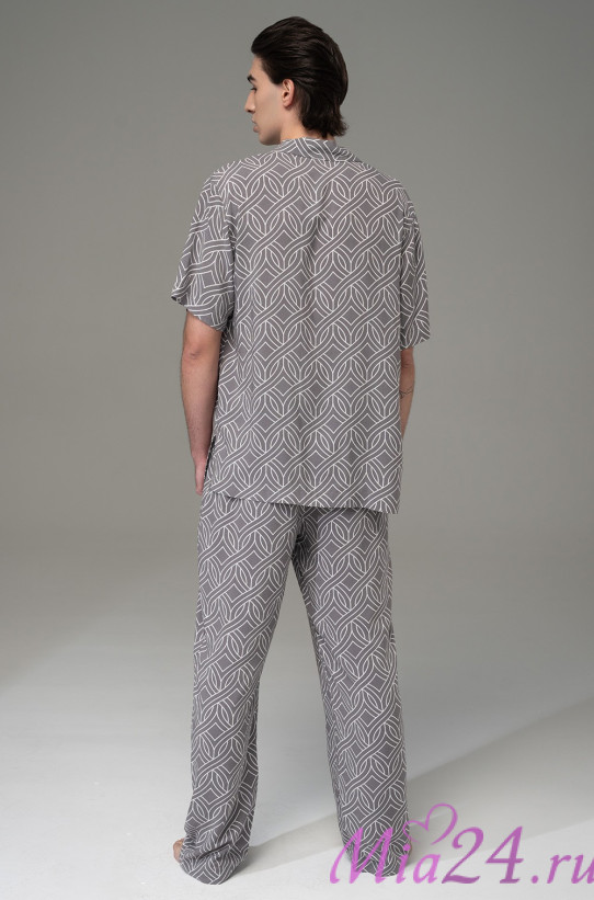 Комплект мужской Damask 5251 'Mia-Amore' - рубашка и брюки свободного кроя