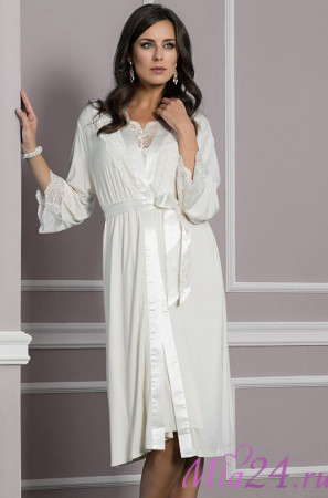 6217 Халат женский "Lora" milk