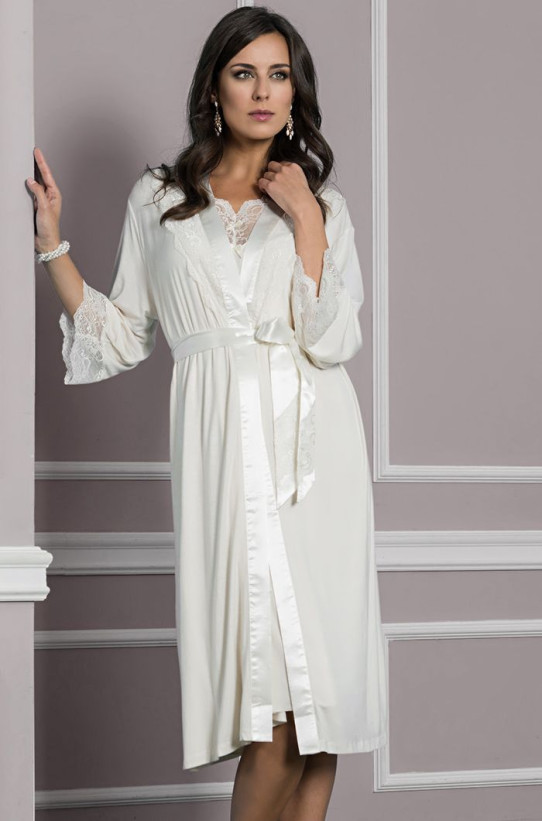 6217 Халат женский "Lora" milk