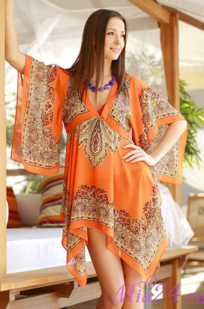 7634 Туника пляжная "Marocana" orange 7634 Туника пляжная "Marocana" orange