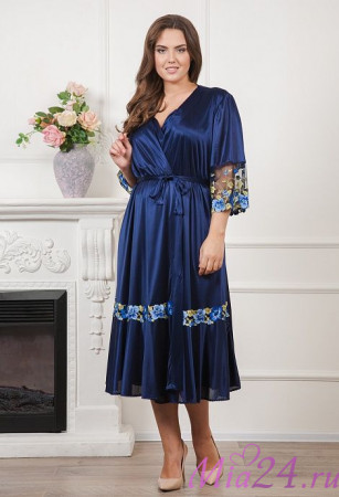 130 Халат женский из атласа "Cleo"