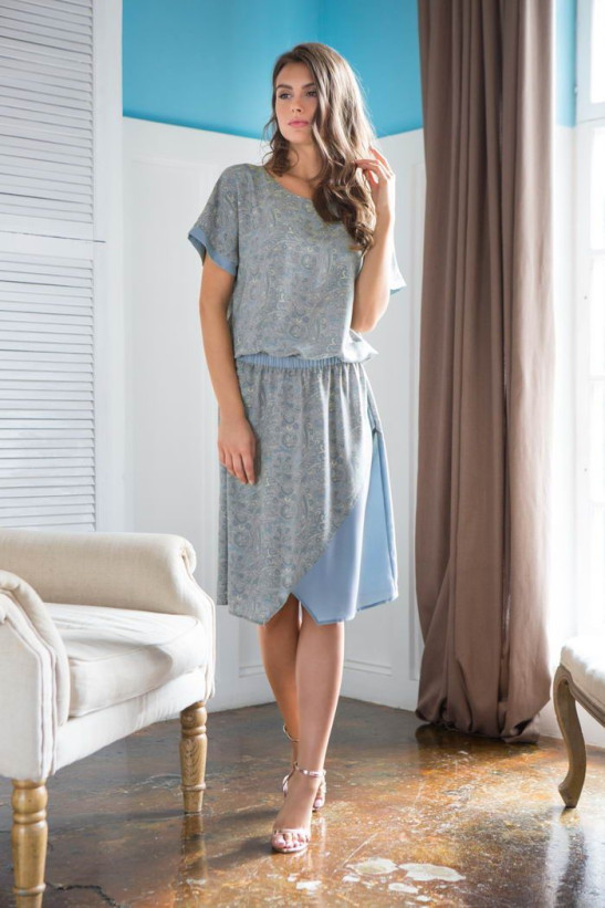 Туника женская Mia-Mia "Olivia" 17424 голубая