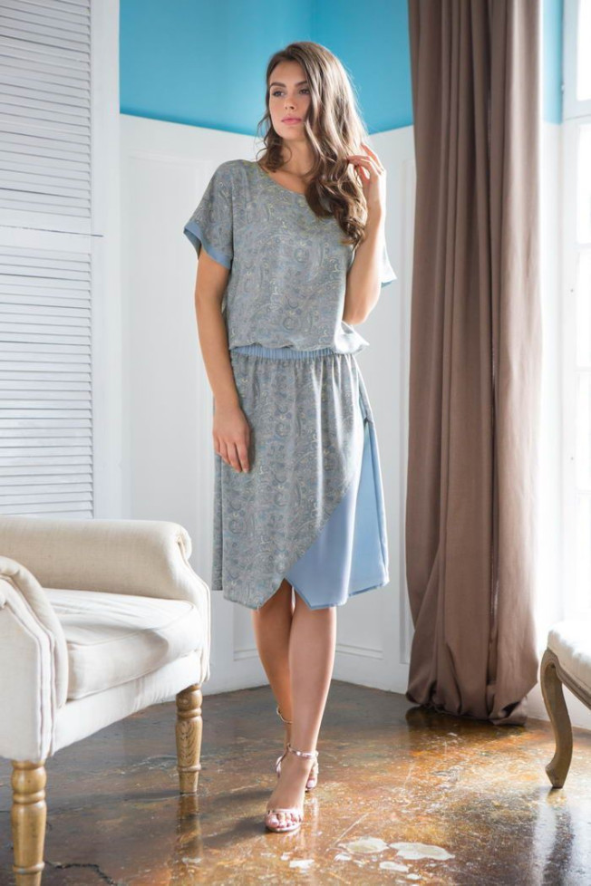 Туника женская Mia-Mia "Olivia" 17424 голубая