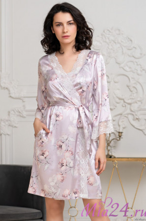 Халат женский шелковый Mia-Amore "Seline" 3713