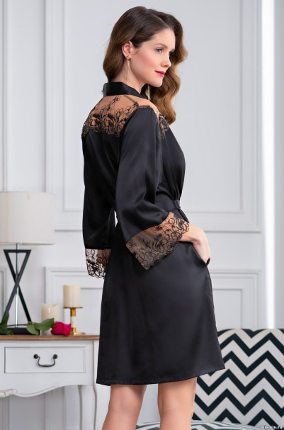 Халат женский шелковый Mia-Amore "Amanda" 3633