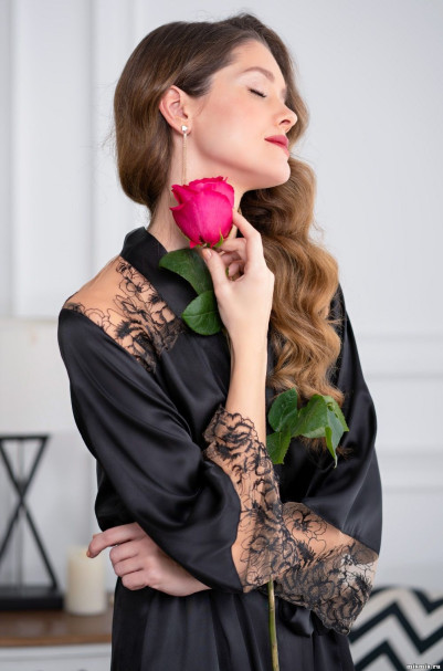 Халат женский шелковый Mia-Amore "Amanda" 3633