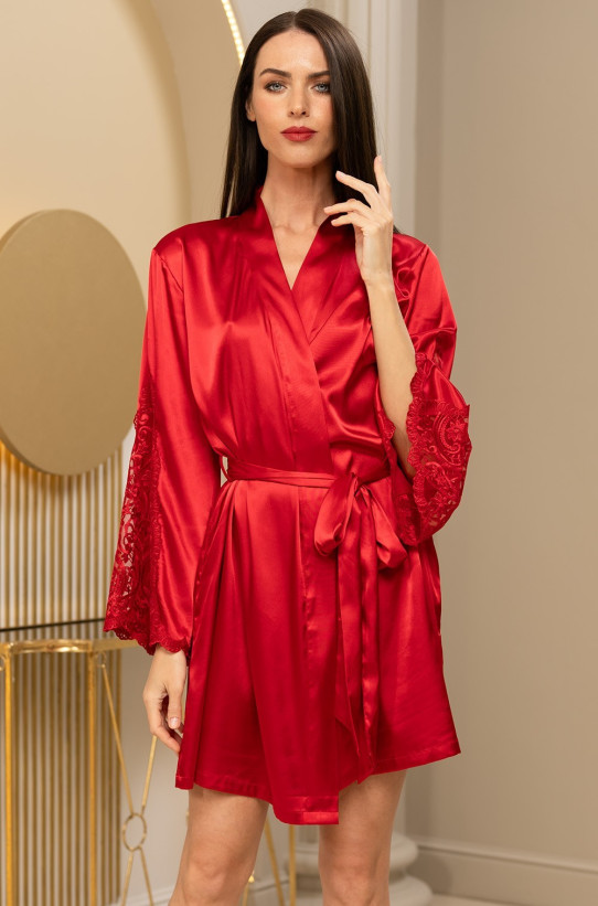 Халат женский шелковый Mia-Amore "Marjory" 3963 красный