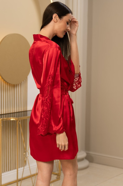 Халат женский шелковый Mia-Amore "Marjory" 3963 красный
